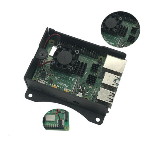 Aluminum Raspberry Pi 4 Case Housing with Fan 8 raspberry pi 4 case 3 e1585555150570